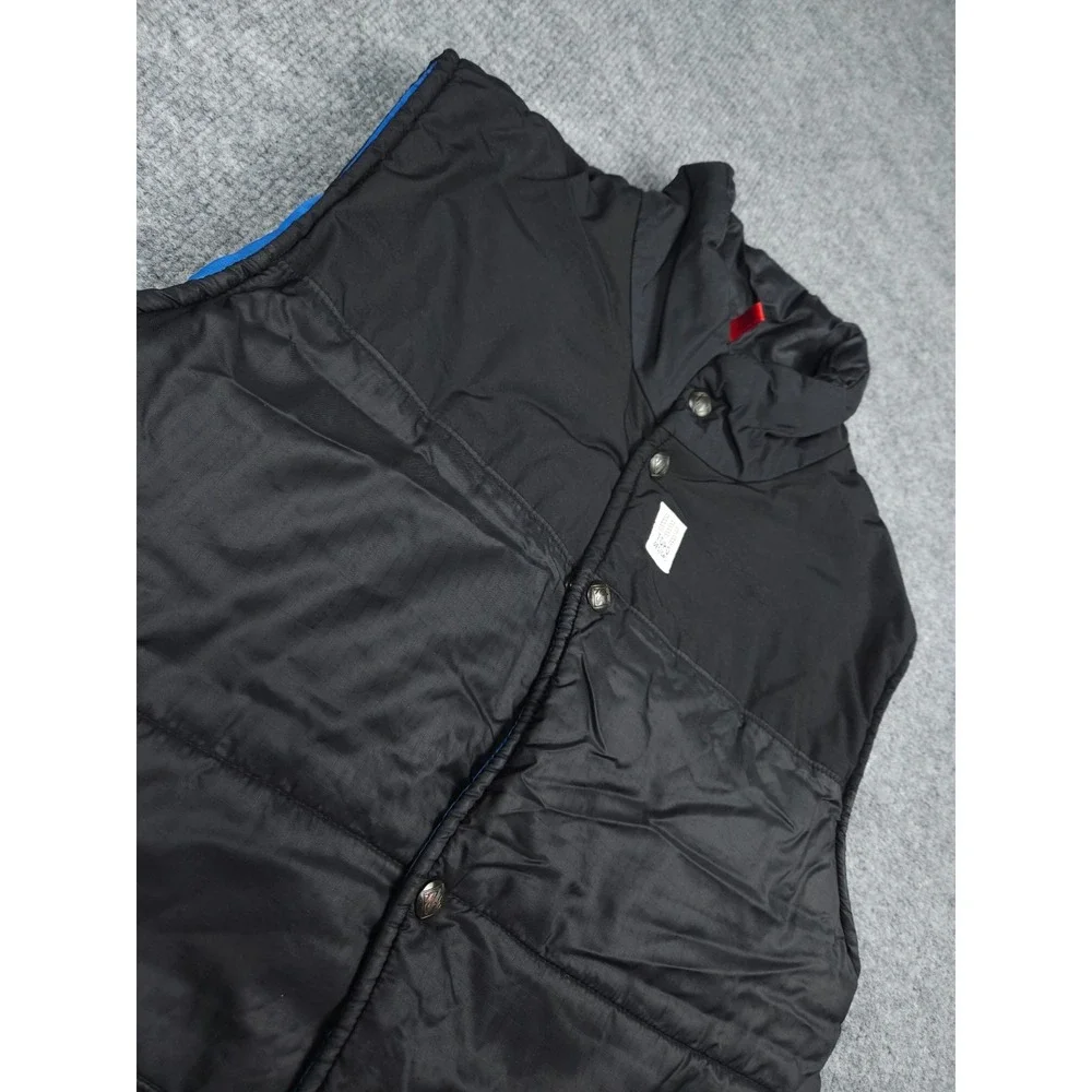 Topo Designs Puffer Vest Women's Medium Black Snap Primaloft Nylon Made USA